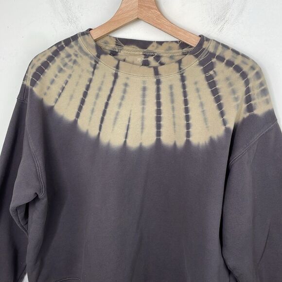 Madewell Tie-Dye Resourced Cotton Swing Sweatshirt Crewneck Small Grey - Picture 2 of 12
